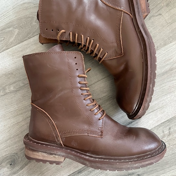 Ann Demeulemeester Rare Lace Up Malta Ankle Boots Brown Size: US 8.5 UK 40 - Picture 11 of 14